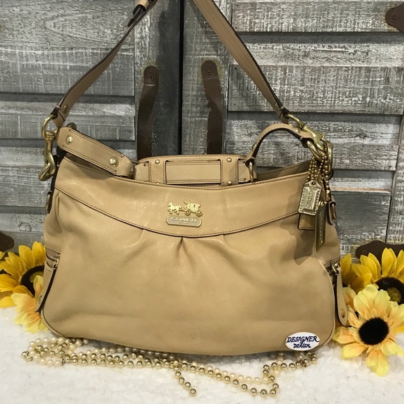 COACH Madison Tan Leather Shoulder bag 13250 VGC! - Picture 3 of 12